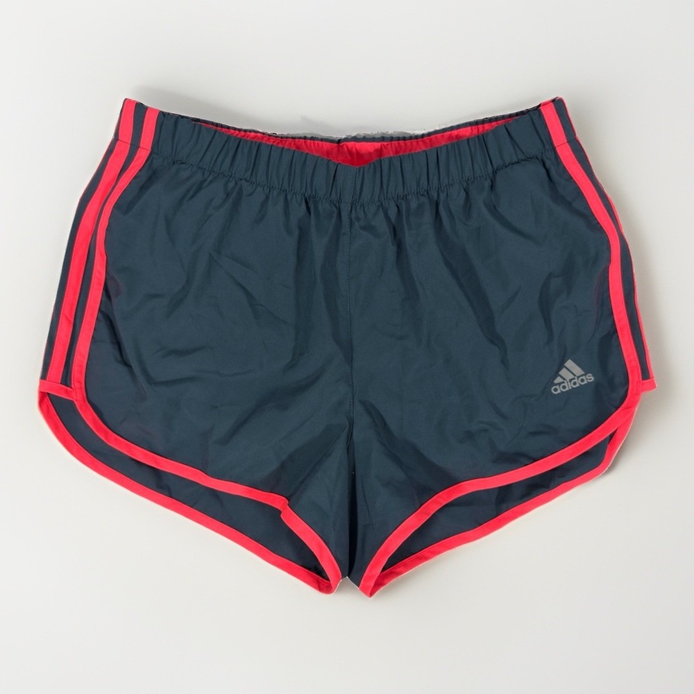 adidas Running Shorts Women's Small 3" Navy Pink Aeroready Athletic